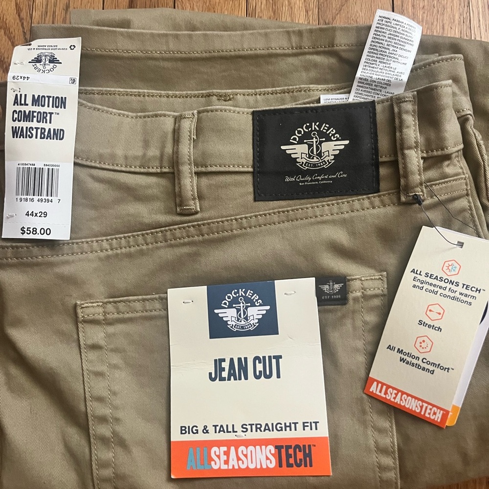 Dockers Big & Tall Straight Fit Pants - Tan